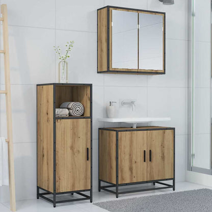 Bathroom Furniture Set with Door Artisan Oak 35 x 37.5 x 100 cm
