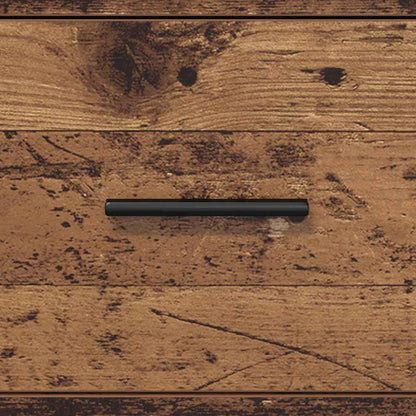 Bathroom Furniture Set with Drawer Old Wood 35 x 37.5 x 166 cm