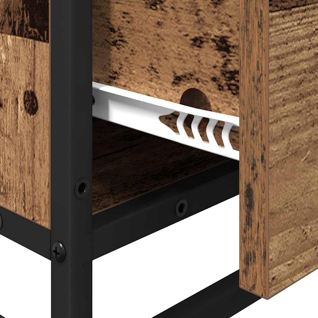 Bathroom Furniture Set with Drawer Old Wood 35 x 37.5 x 100 cm