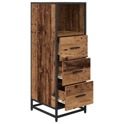 Bathroom Furniture Set with Drawer Old Wood 35 x 37.5 x 100 cm