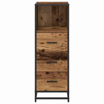 Bathroom Furniture Set with Drawer Old Wood 35 x 37.5 x 100 cm