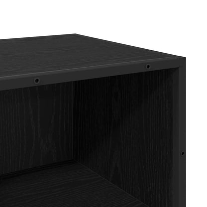 Bathroom Furniture Set with Drawer Black Oak 35 x 37.5 x 100 cm