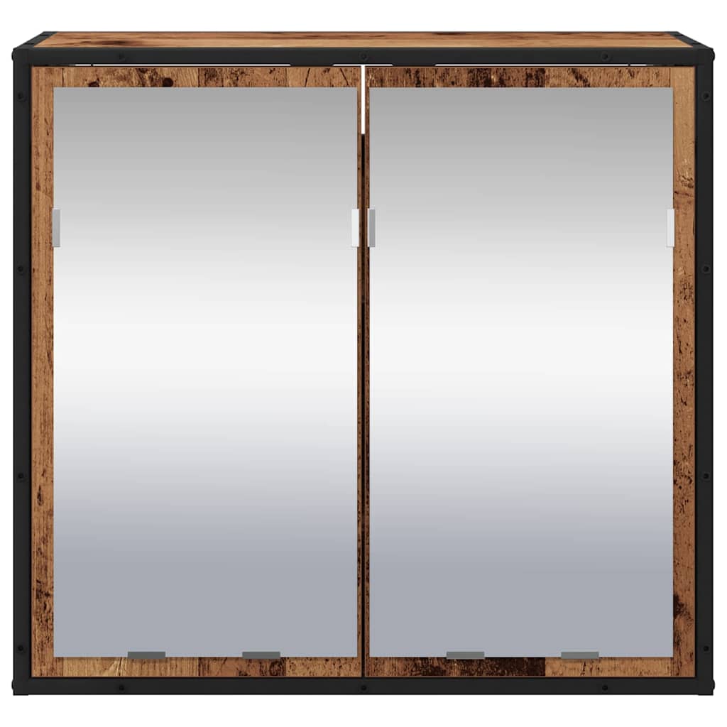 Bathroom Mirror Cabinet with Shelf Old wood 65 x 20 x 60 cm