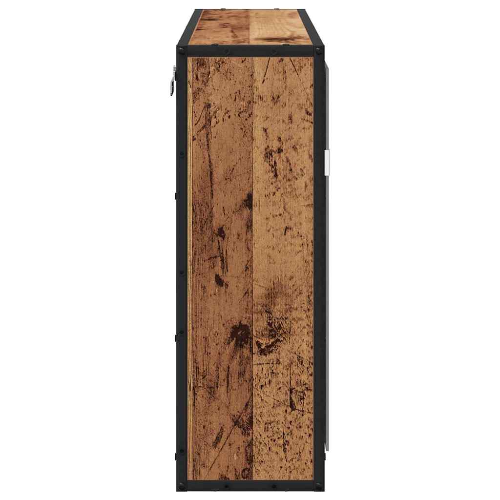 Bathroom Mirror Cabinet with Shelf Old wood 65 x 20 x 60 cm