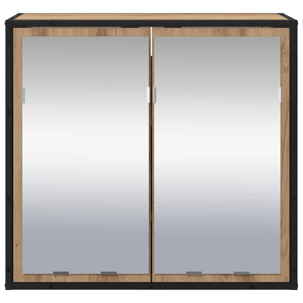 Bathroom Mirror Cabinet with Shelf Artisan oak 65 x 20 x 60 cm