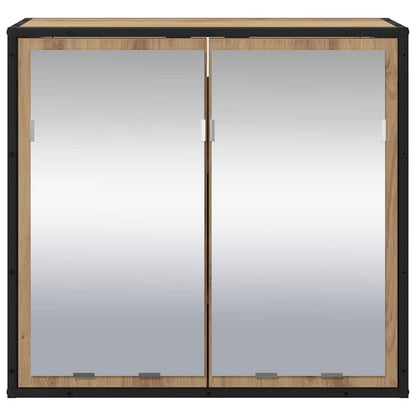 Bathroom Mirror Cabinet with Shelf Artisan oak 65 x 20 x 60 cm