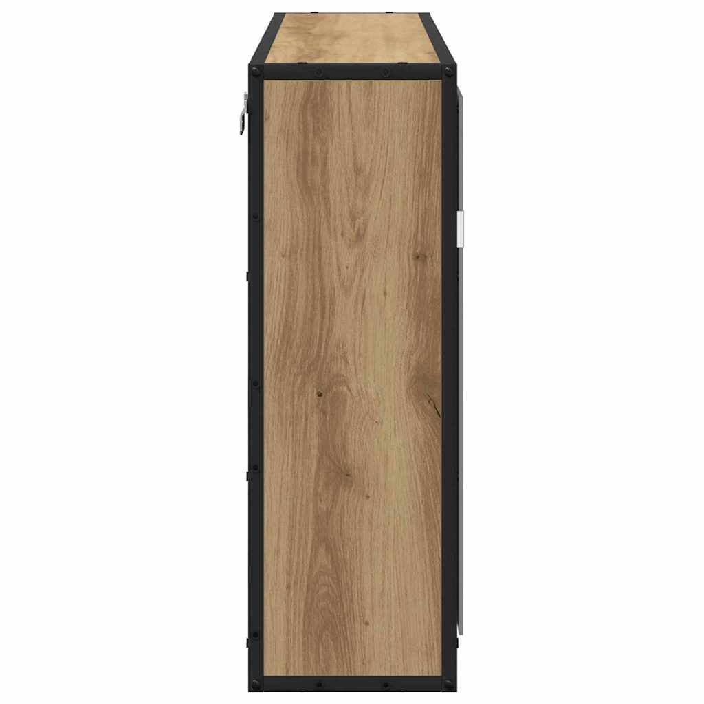 Bathroom Mirror Cabinet with Shelf Artisan oak 65 x 20 x 60 cm