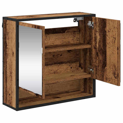 Bathroom Mirror Cabinet with Shelf Old wood 65 x 20 x 60 cm