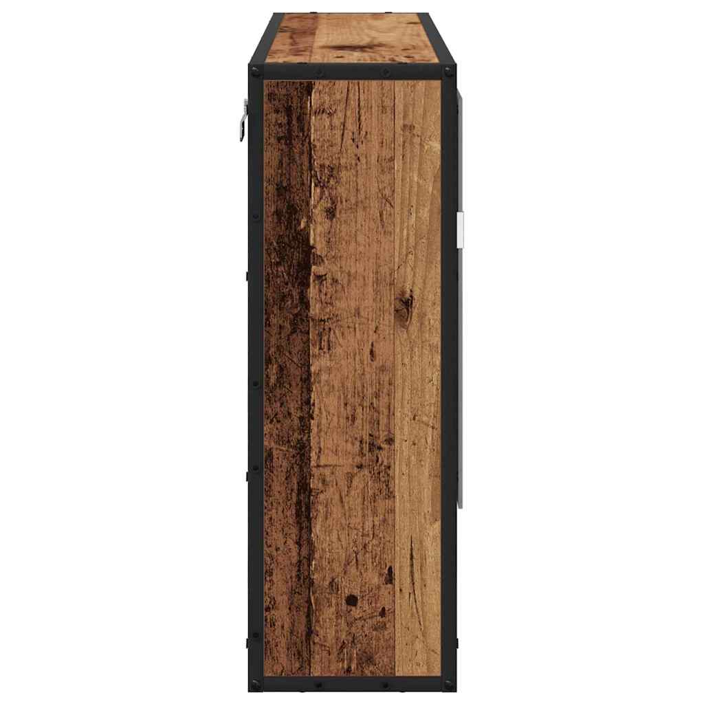 Bathroom Mirror Cabinet with Shelf Old wood 65 x 20 x 60 cm