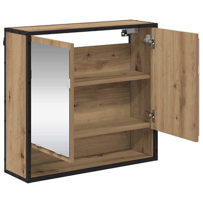 Bathroom Mirror Cabinet with Shelf Artisan oak 65 x 20 x 60 cm