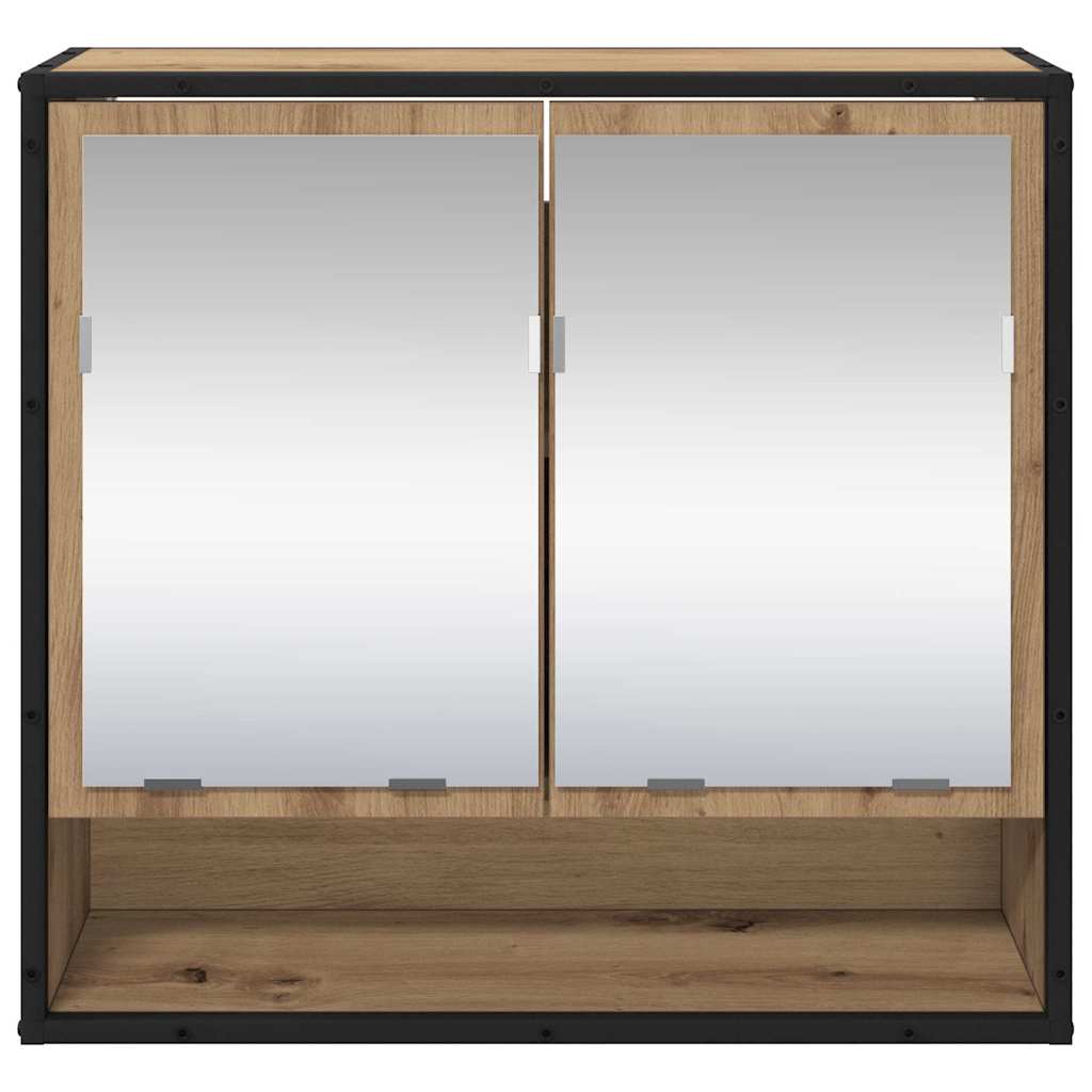 Bathroom Mirror Cabinet with Shelf Artisan oak 65 x 20 x 60 cm