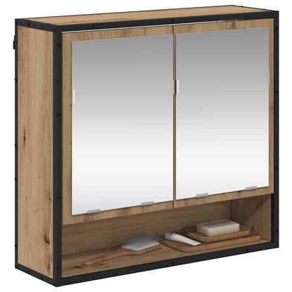 Bathroom Mirror Cabinet with Shelf Artisan oak 65 x 20 x 60 cm
