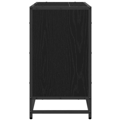 Bathroom Sink Cabinet Black Oak 65 x 33 x 60 cm Engineered wood