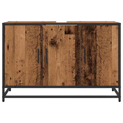 Bathroom Sink Cabinet Old wood 90 x 33 x 60 cm Engineered wood