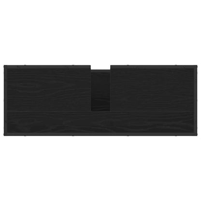 Bathroom Sink Cabinet Black oak 90 x 33 x 60 cm Engineered wood
