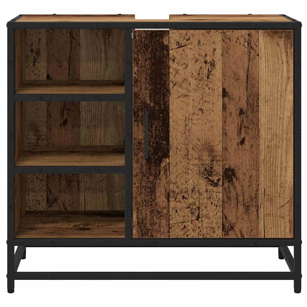 Bathroom Cabinet Old Wood 65 x 33 x 60 cm Engineered Wood