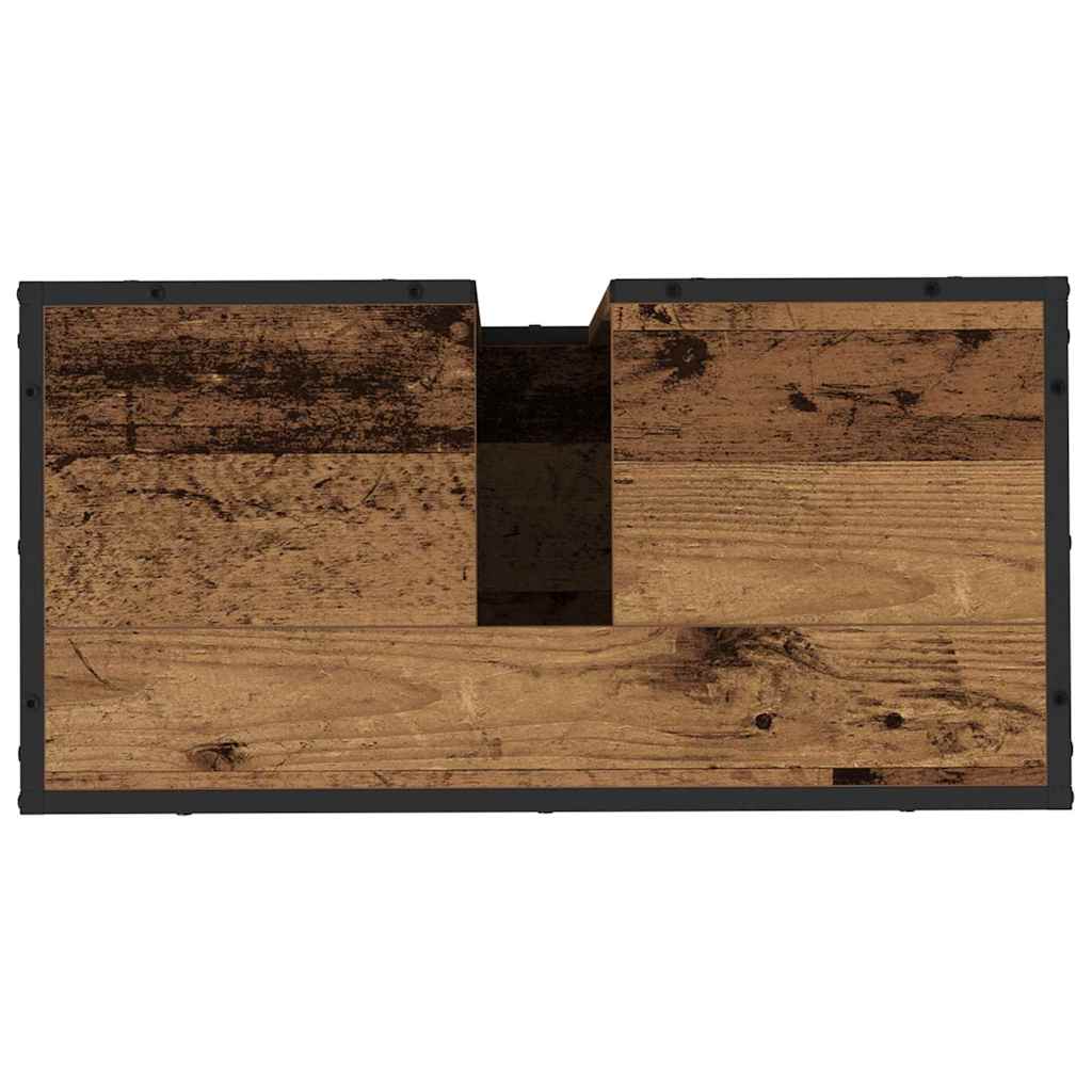 Bathroom Cabinet Old Wood 65 x 33 x 60 cm Engineered Wood