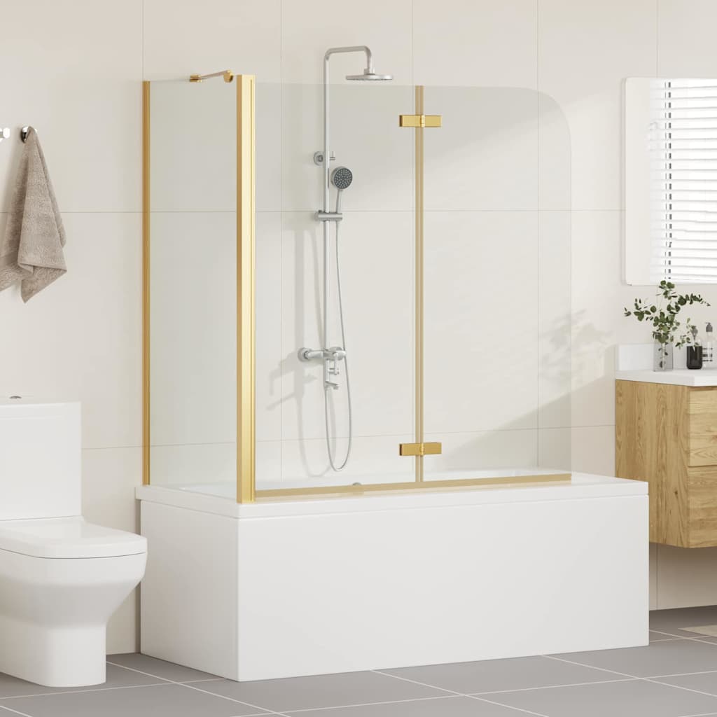 Shower Enclosure Gold 120 x 68 x 130 cm ESG Glass and Aluminium