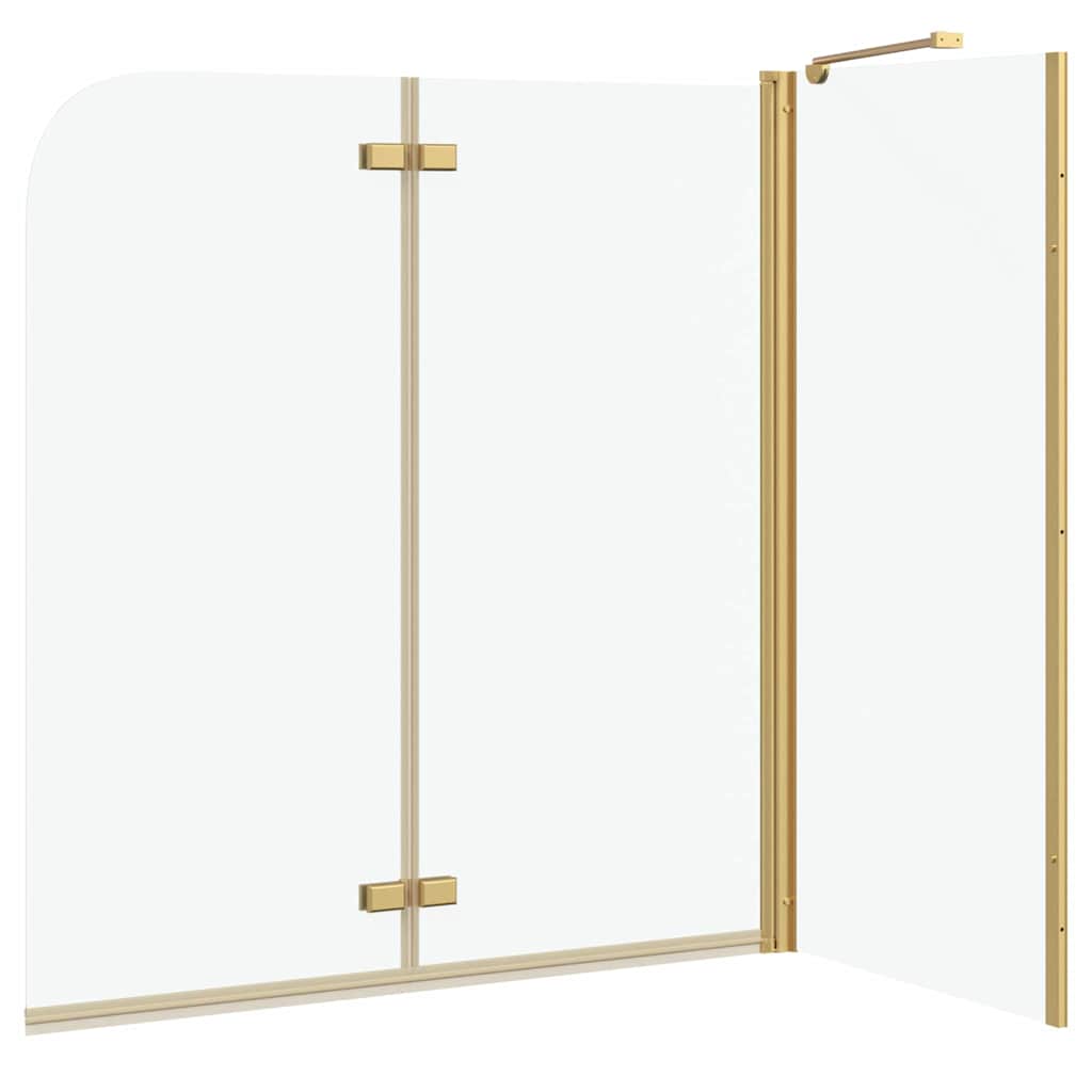Shower Enclosure Gold 120 x 68 x 130 cm ESG Glass and Aluminium