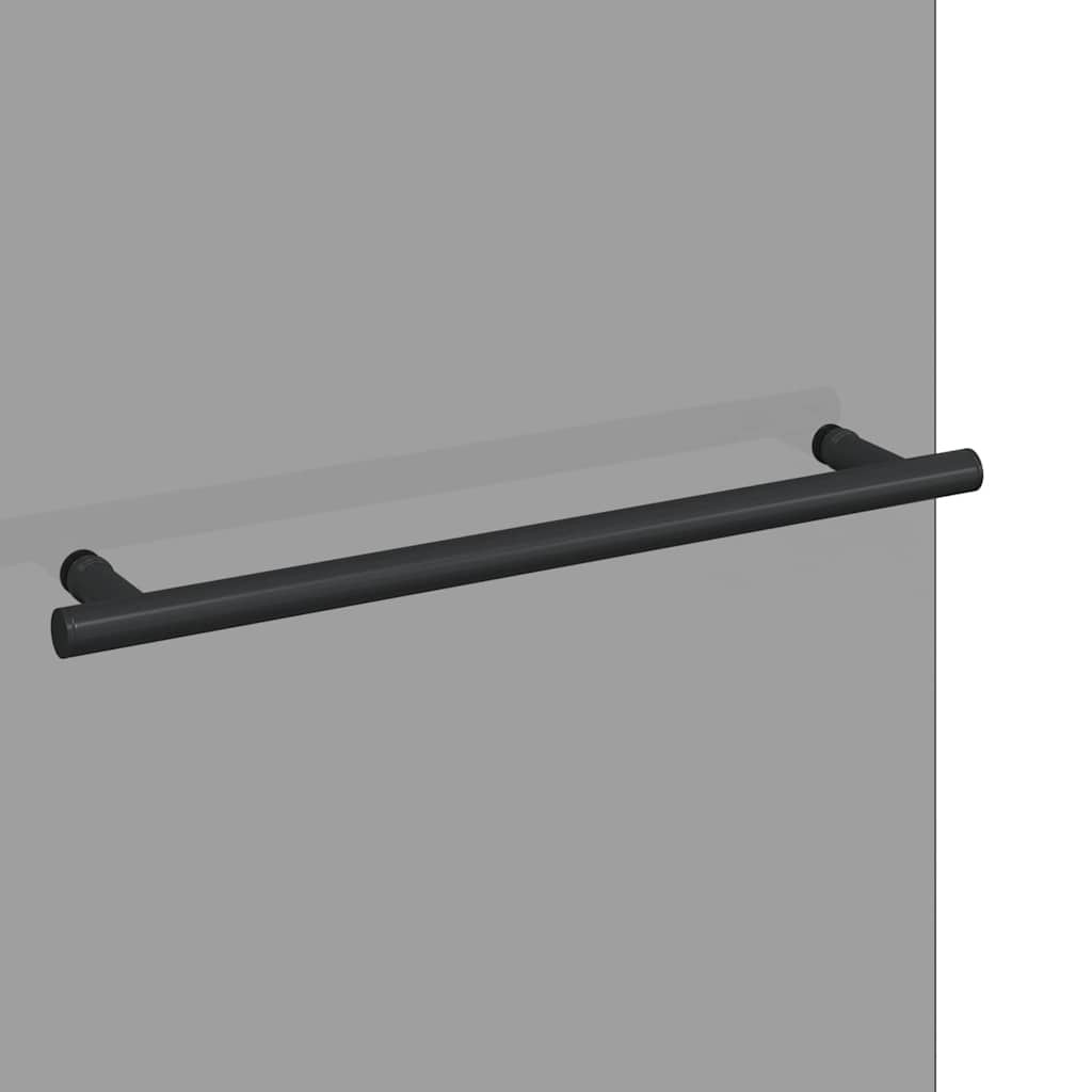 Shower Enclosure Black 95 x 140 cm ESG Glass and Aluminium