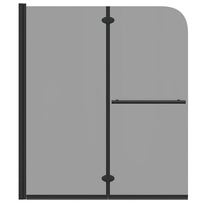 Shower Enclosure Black 95 x 140 cm ESG Glass and Aluminium