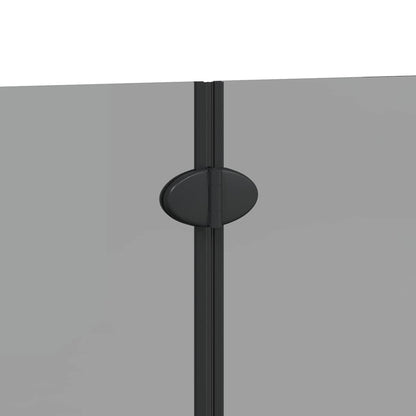 Shower Enclosure Black 120 x 140 cm ESG Glass and Aluminium