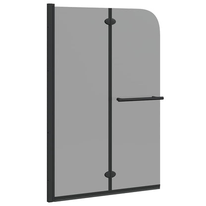Shower Enclosure Black 120 x 140 cm ESG Glass and Aluminium