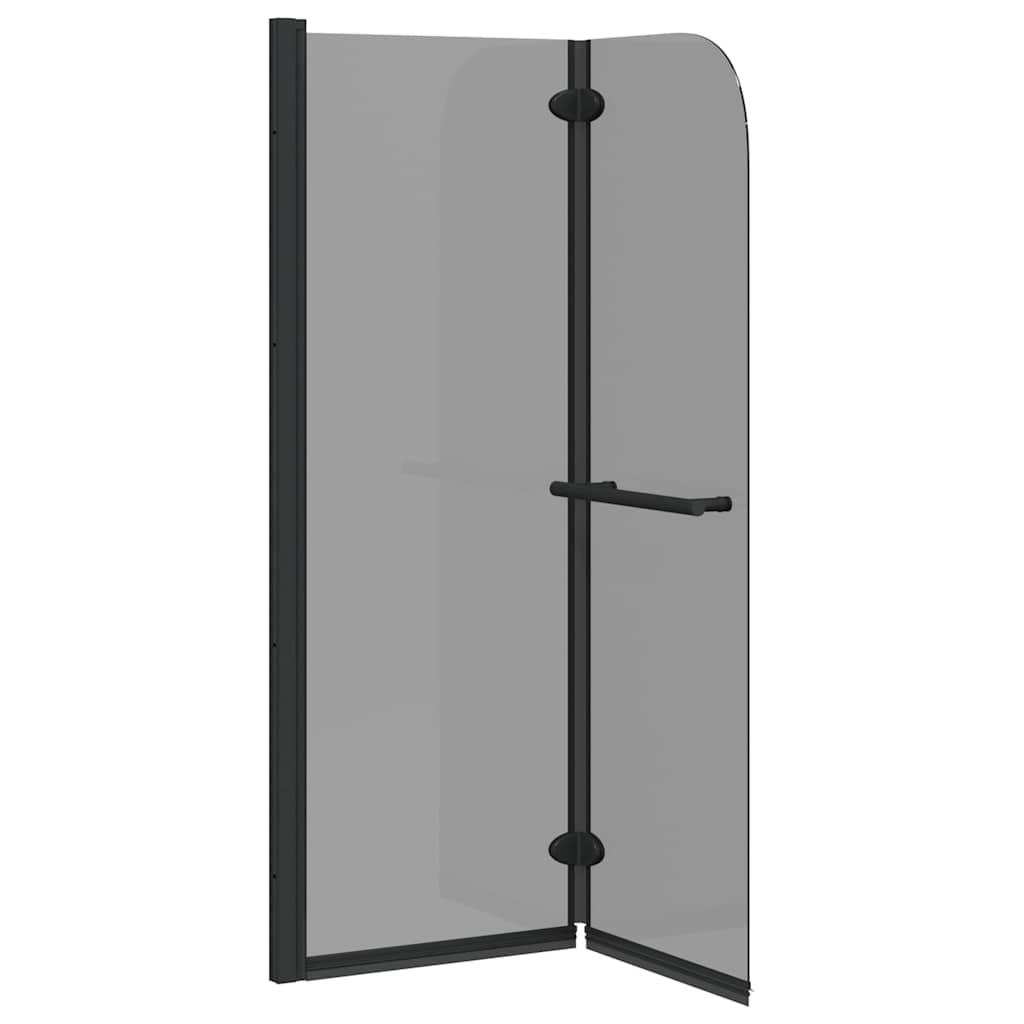 Shower Enclosure Black 120 x 140 cm ESG Glass and Aluminium