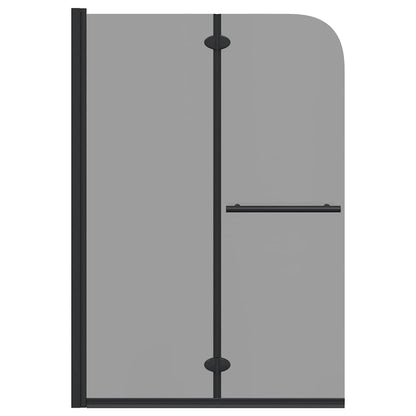 Shower Enclosure Black 120 x 140 cm ESG Glass and Aluminium