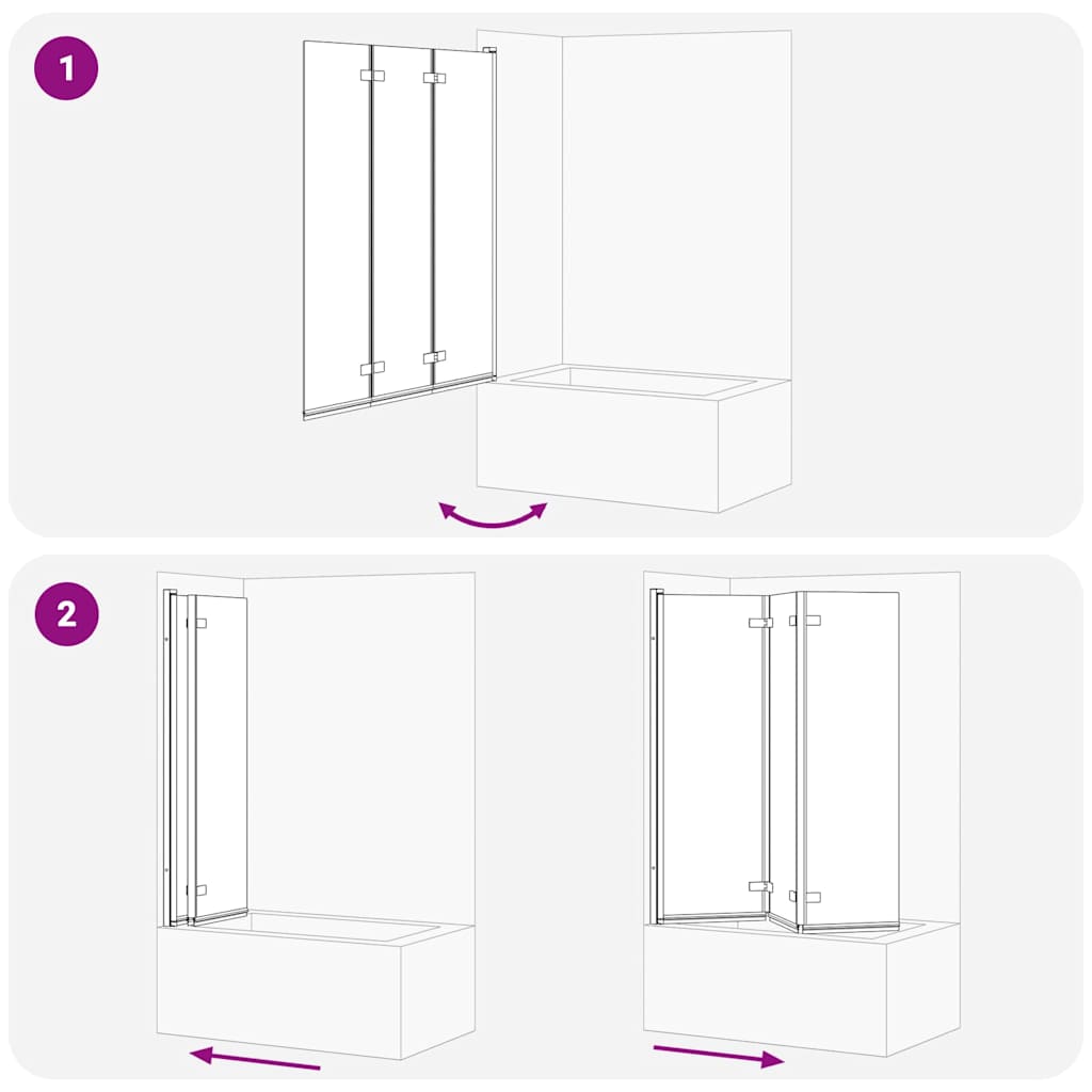 Shower Enclosure Gold 130 x 138 cm ESG Glass and Aluminium