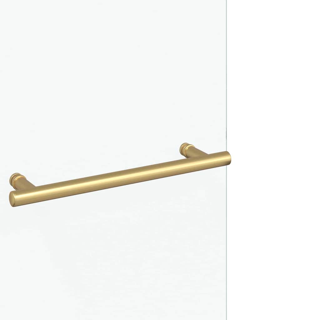 Shower Enclosure Gold 95 x 140 cm ESG Glass and Aluminium