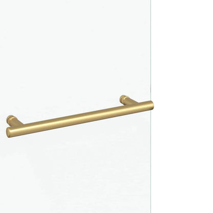 Shower Enclosure Gold 95 x 140 cm ESG Glass and Aluminium