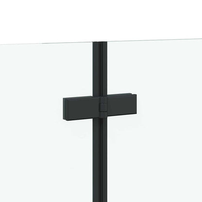 Bath Enclosure Geometric Manual Black 120 x 67 x 129 cm
