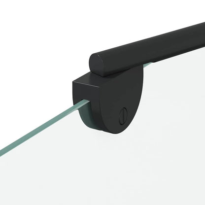 Bath Enclosure Geometric Manual Black 120 x 67 x 129 cm