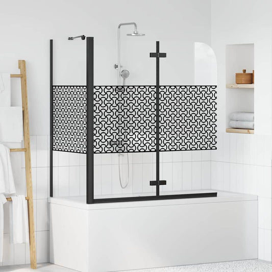 Bath Enclosure Geometric Manual Black 120 x 67 x 129 cm