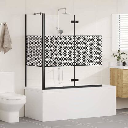 Bath Enclosure Geometric Manual Black 120 x 67 x 129 cm