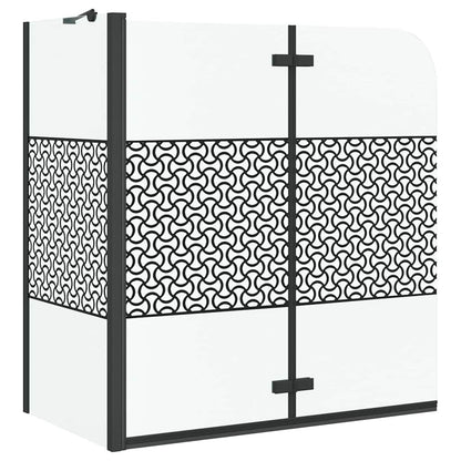 Bath Enclosure Geometric Manual Black 120 x 67 x 129 cm