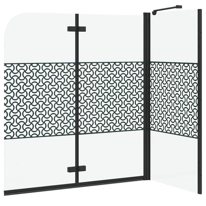 Bath Enclosure Geometric Manual Black 120 x 67 x 129 cm
