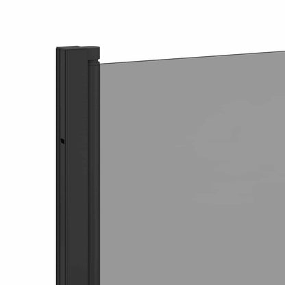 Shower Enclosure Black 130 x 138 cm ESG Glass and Aluminium