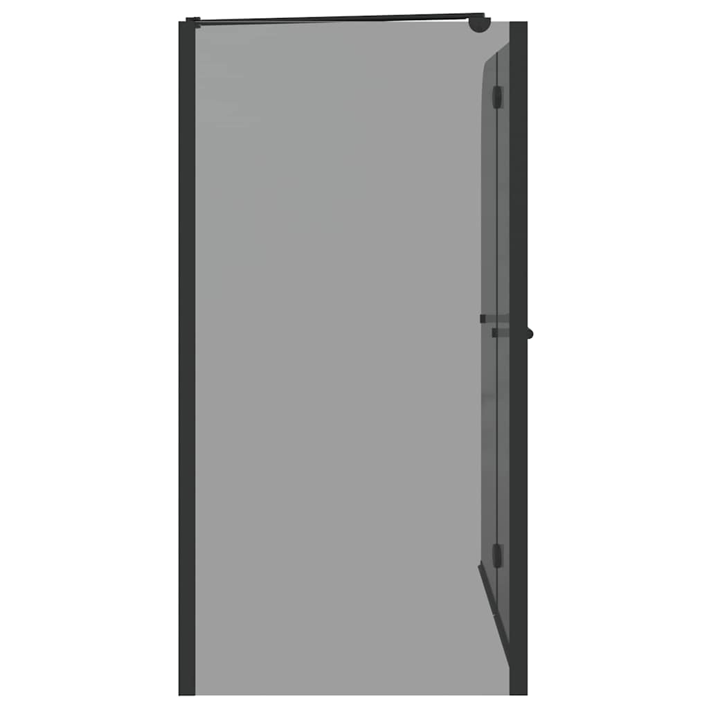 Bi-Folding Shower Enclosure Dark Transparent 120 x 67 x 129 cm