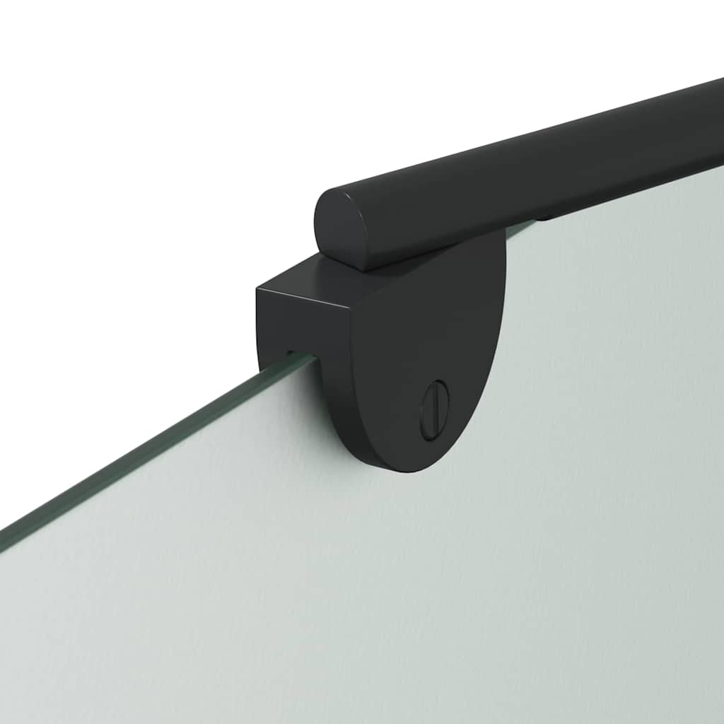 Shower Enclosure Manual Black 120 x 68 x 130 cm