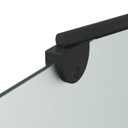 Shower Enclosure Manual Black 120 x 68 x 130 cm