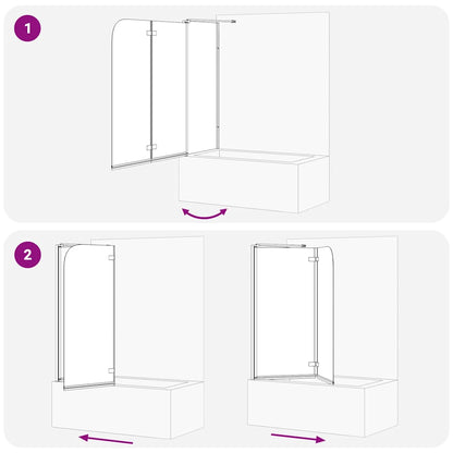 Shower Enclosure Manual Black 120 x 68 x 130 cm