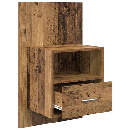 Bed Cabinet 2 pcs Old wood 48.5 x 32.5 x 80 cm Engineered wood