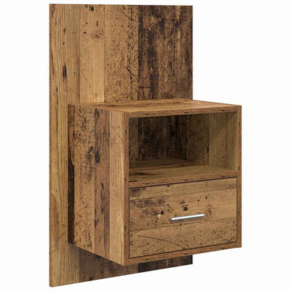 Bed Cabinet 2 pcs Old wood 48.5 x 32.5 x 80 cm Engineered wood