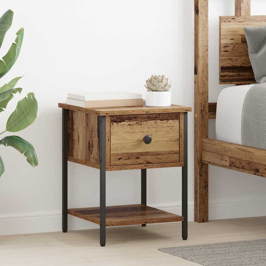 Bed Cabinet 2 pcs Old wood 40 x 39 x 40 cm Engineered wood