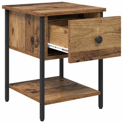 Bed Cabinet 2 pcs Old wood 40 x 39 x 40 cm Engineered wood