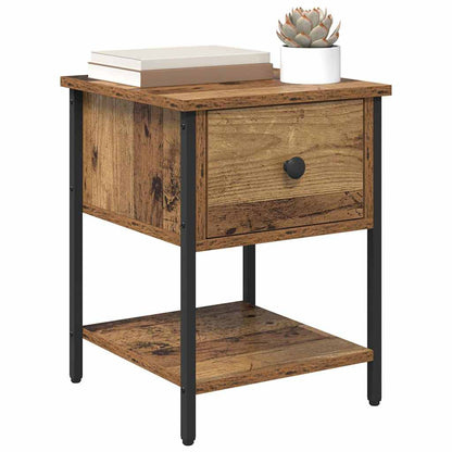 Bed Cabinet 2 pcs Old wood 40 x 39 x 40 cm Engineered wood