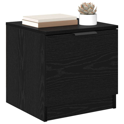 Bed Cabinet 2 pcs Black oak 40 x 39 x 40 cm Engineered wood