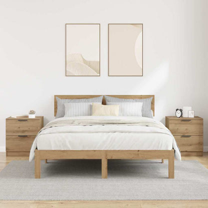 Bedside Cabinet with Drawer 2 pcs Artisan oak 45 x 39 x 50 cm